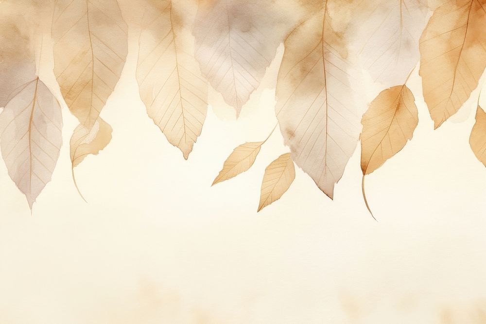 Leaf watercolor background backgrounds outdoors nature.