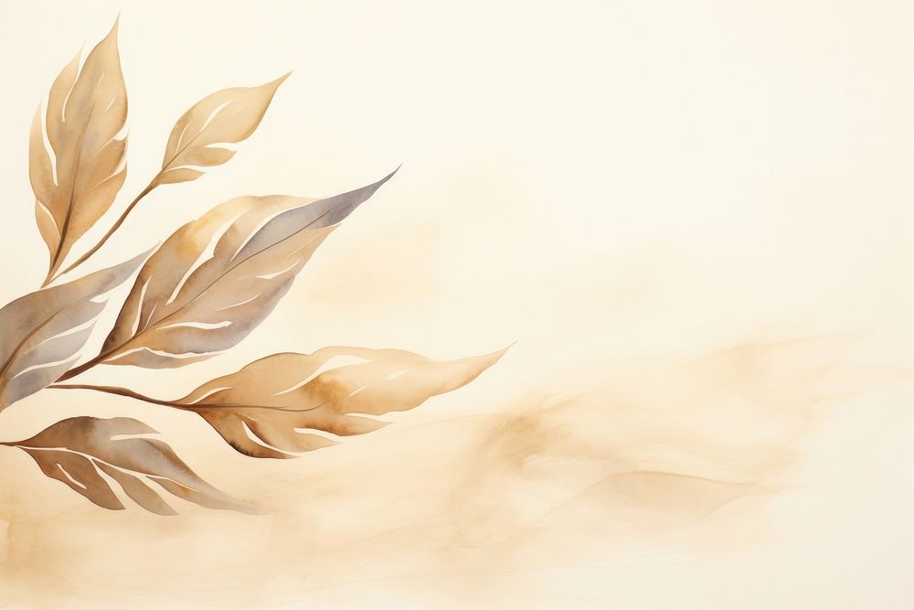 Leaf watercolor background backgrounds painting pattern.