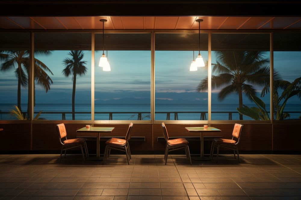 Restaurant in Hawaii architecture furniture building.