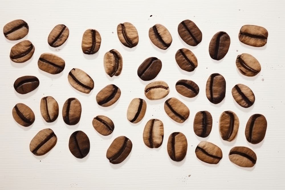 Abstract Coffee beans ripped paper coffee coffee beans backgrounds.