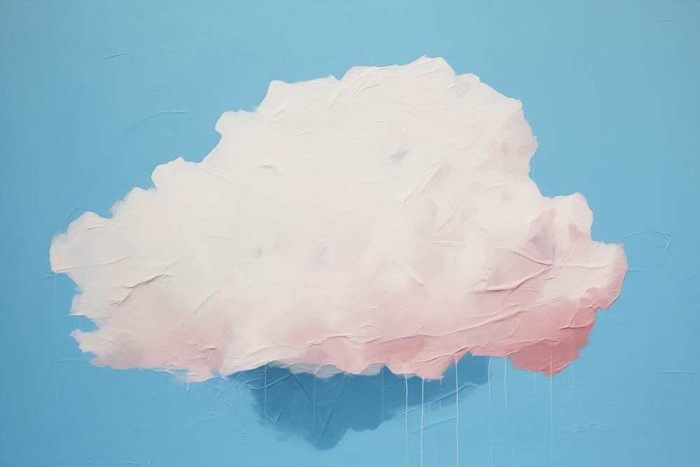 Abstract fluffy cloud ripped paper art painting backgrounds.
