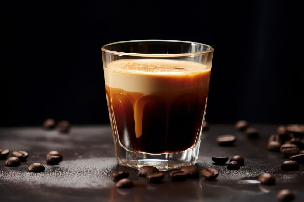 Coffee espresso shot crema drink.