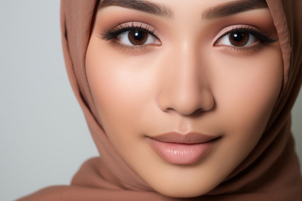 Malaysian woman skin adult brown.