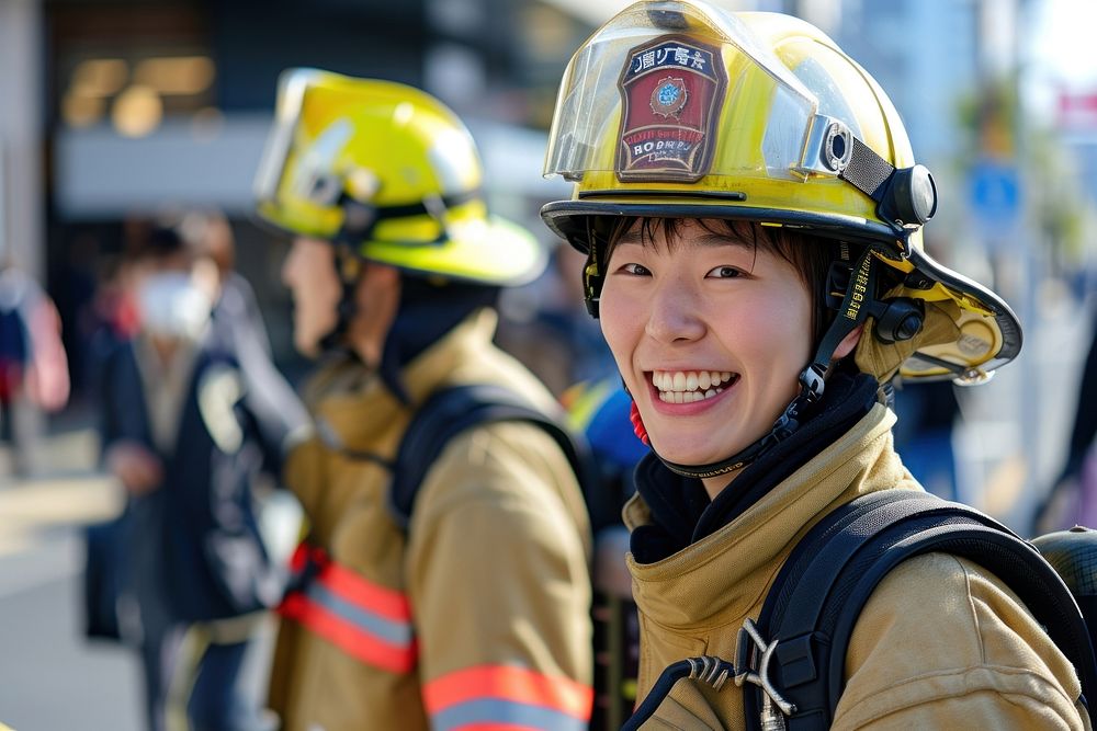 Japanese firefighter helmet adult architecture.
