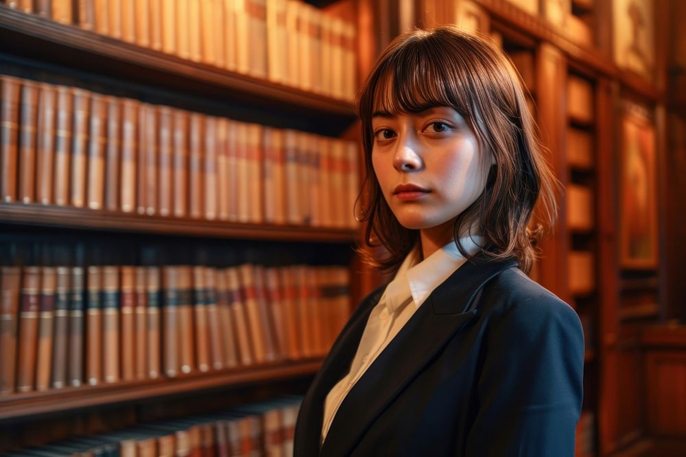 Japanese woman Lawyer publication library lawyer.