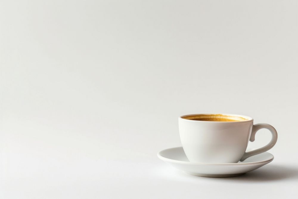 Porcelain coffee saucer drink.