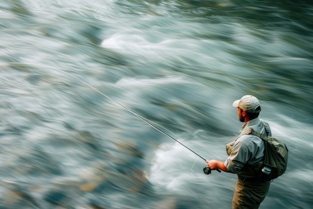 Fishing recreation outdoors adult.