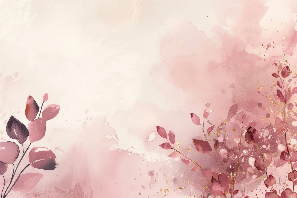 Plant watercolor background backgrounds painting blossom.