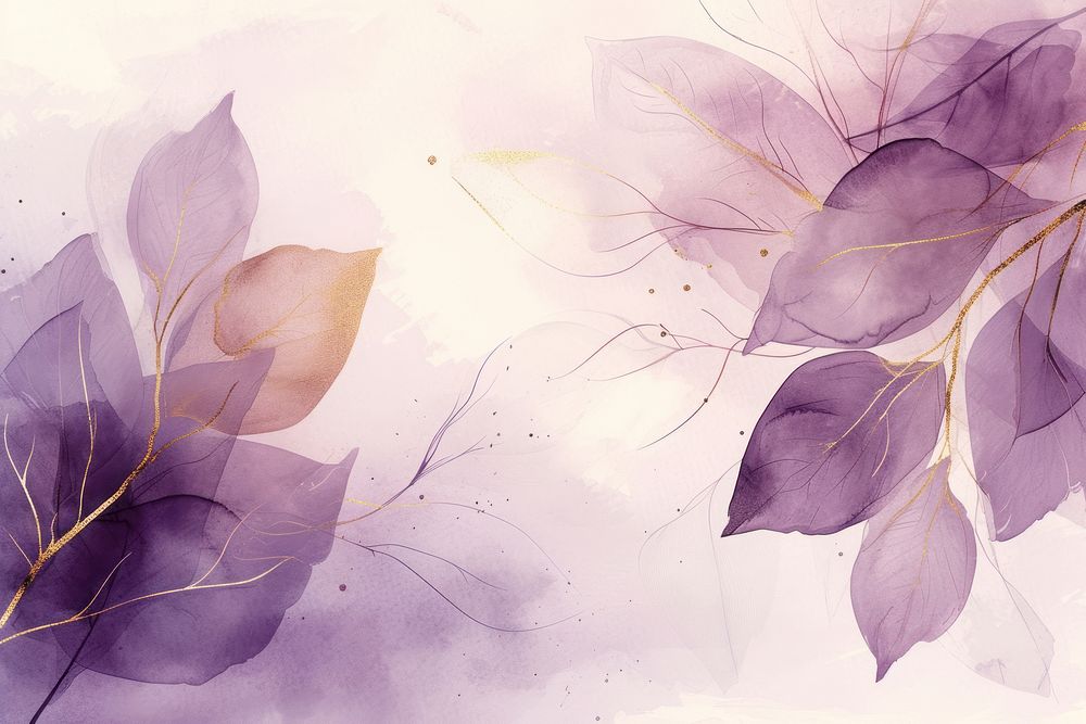 Plant watercolor background purple backgrounds painting.