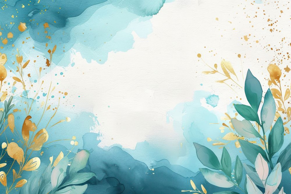 Plant watercolor background painting backgrounds outdoors.