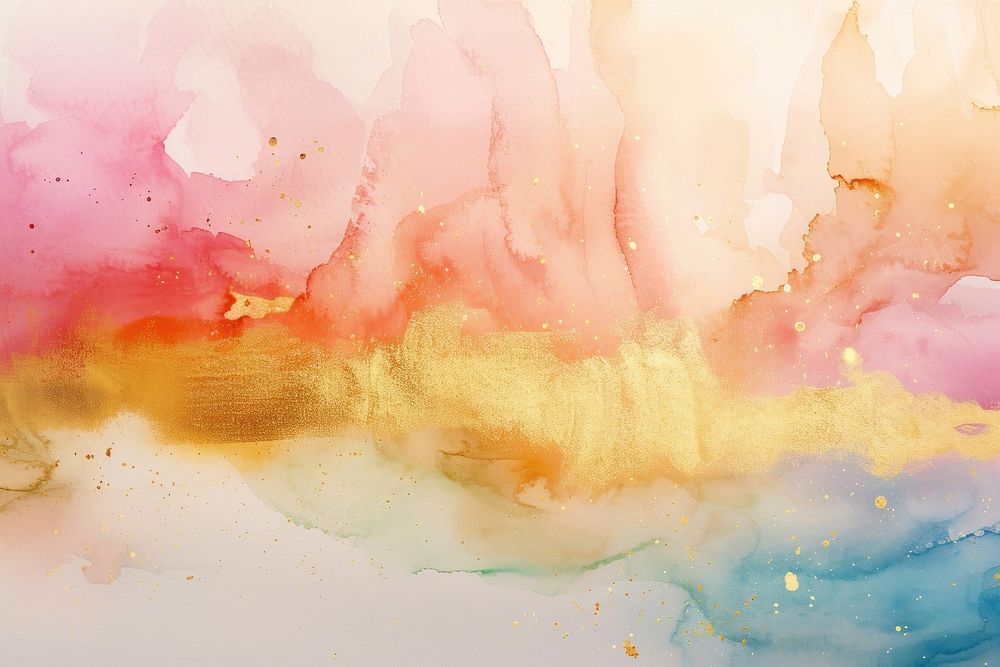 Rainbow watercolor background painting backgrounds creativity.