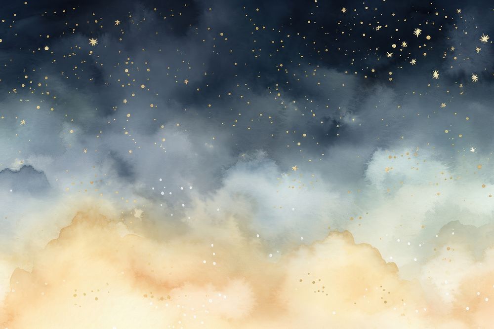 Star in the night sky watercolor background backgrounds astronomy outdoors.