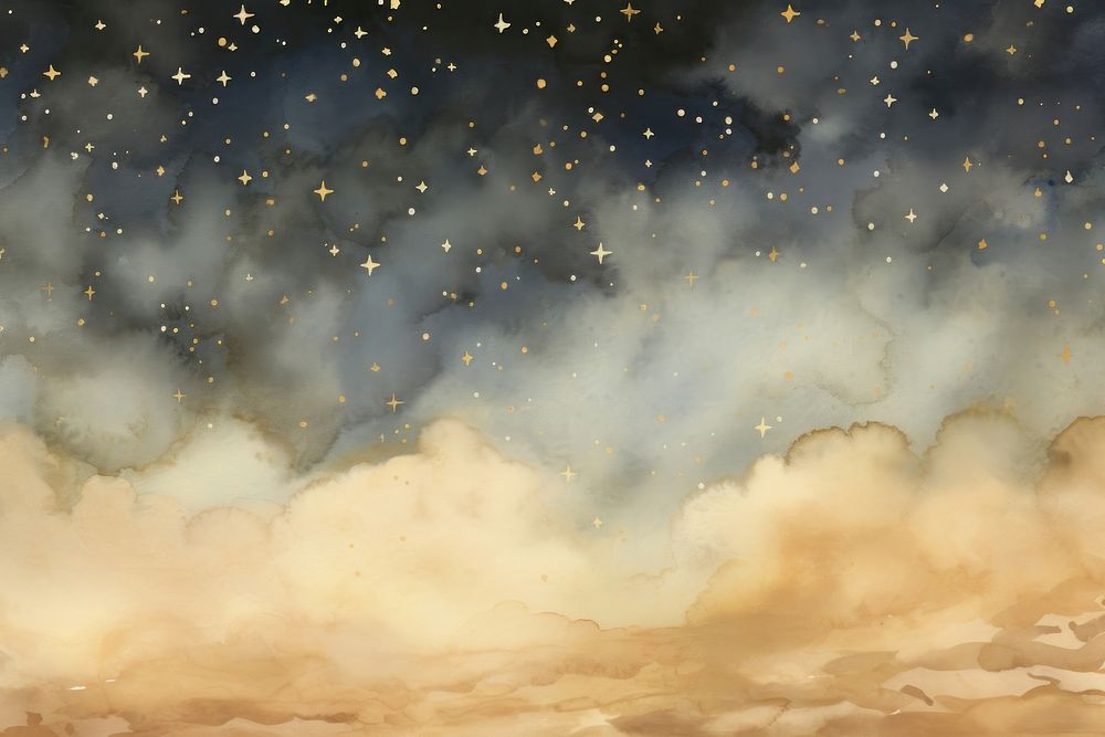 Star in the night sky watercolor background backgrounds nature astronomy.