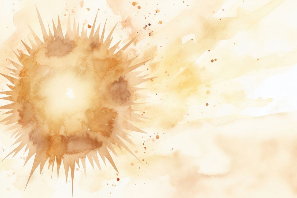 Sun watercolor background backgrounds splattered explosion.