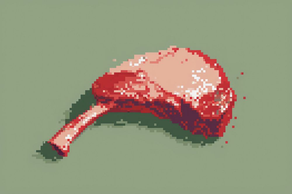 Pork chop cut pixel meat dynamite weaponry.