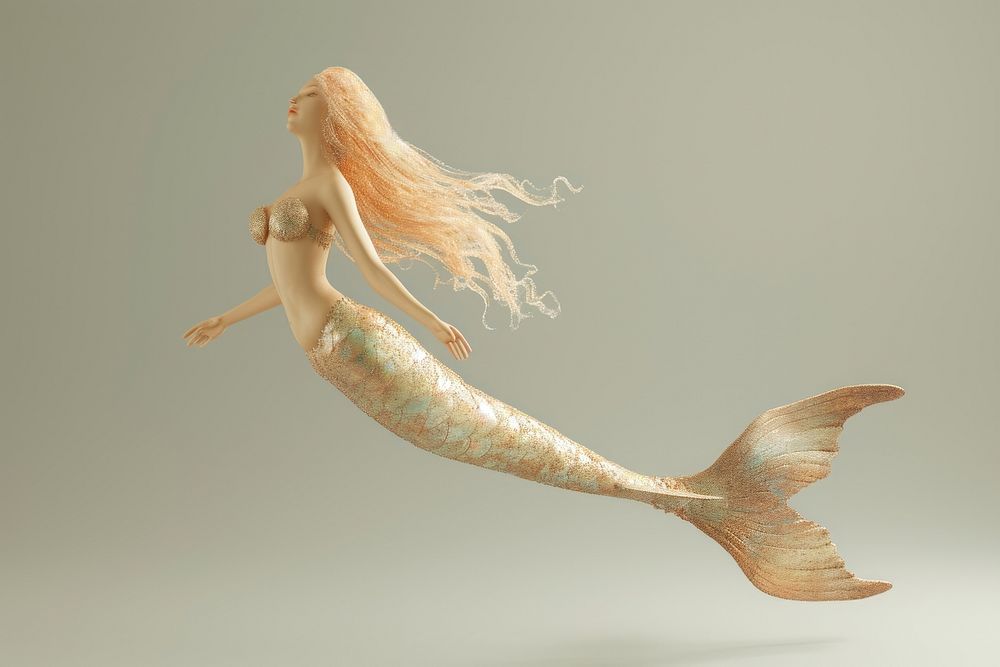 Mermaid animal underwater wildlife.