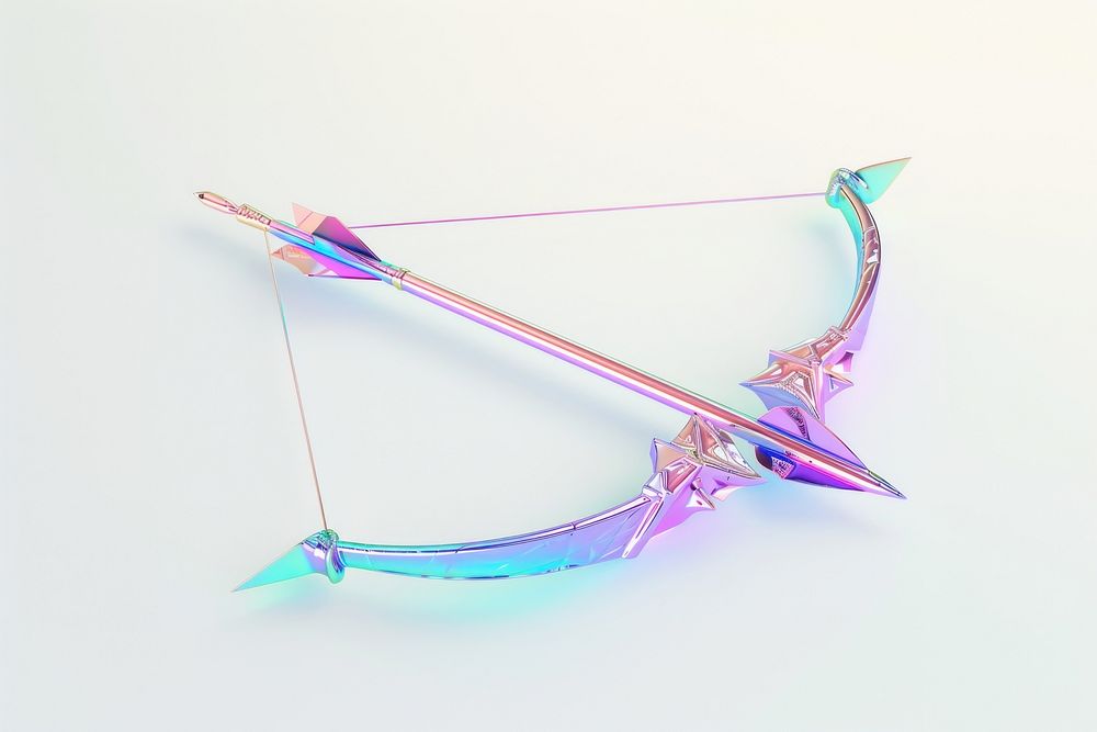 Arrow bow white background weaponry.
