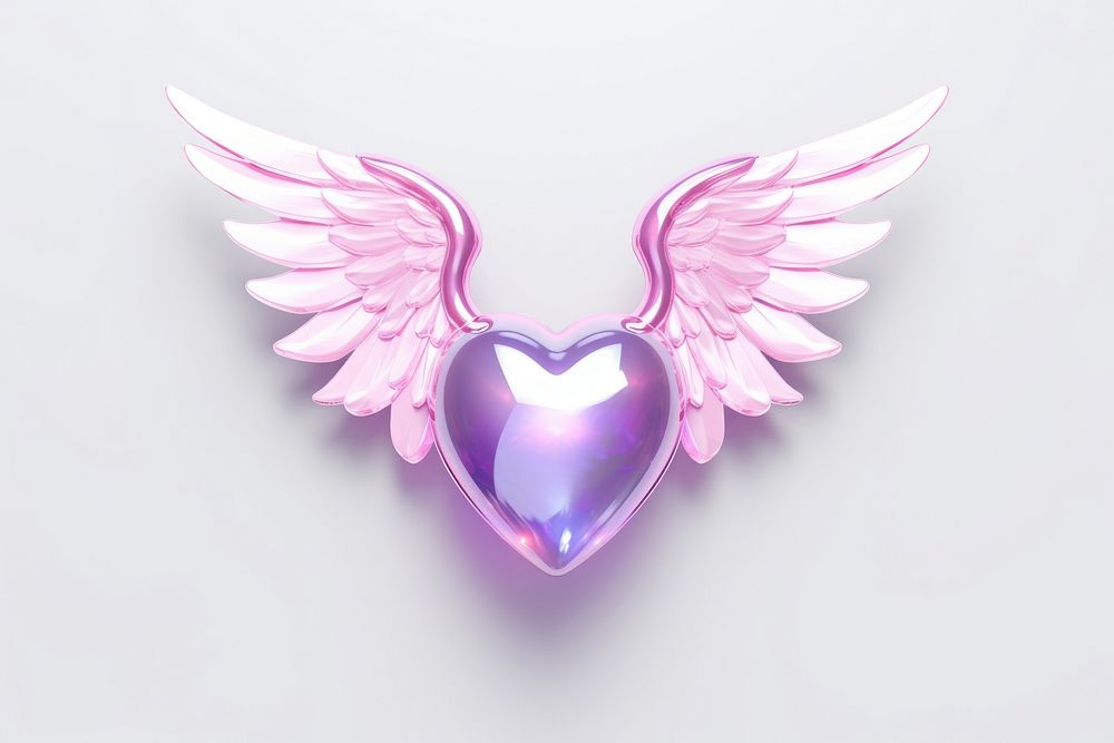 Heart jewelry wing accessories.