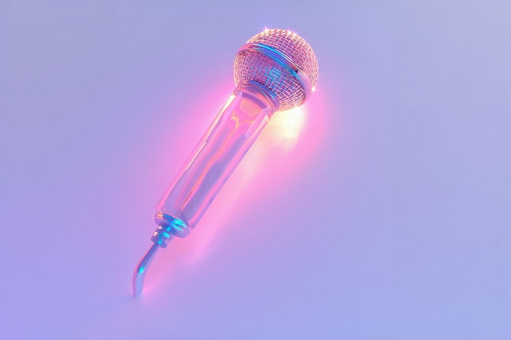 Microphone illuminated performance jellyfish.
