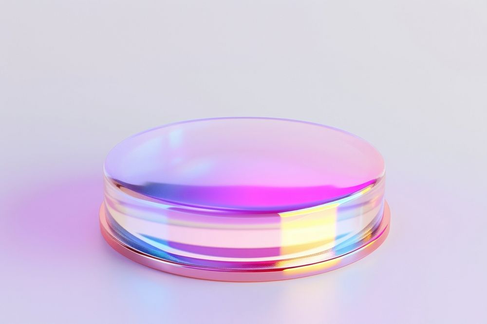 Technology jewelry purple glass.