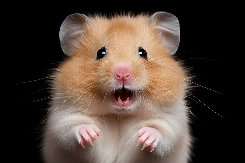 Selfie hamster mammal animal rodent.