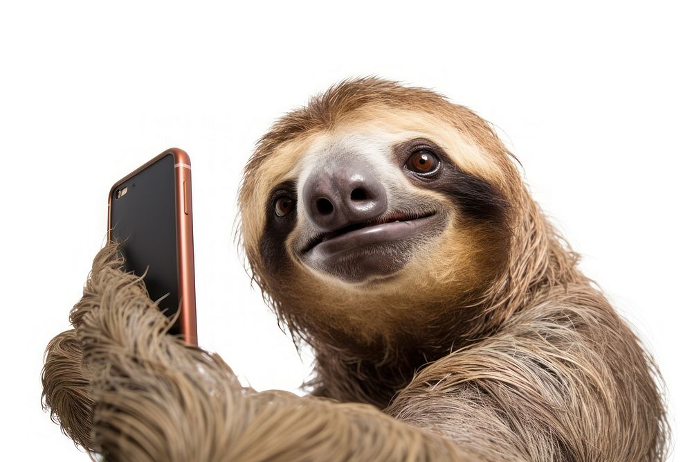 Selfie sloth wildlife animal mammal. | Premium Photo - rawpixel