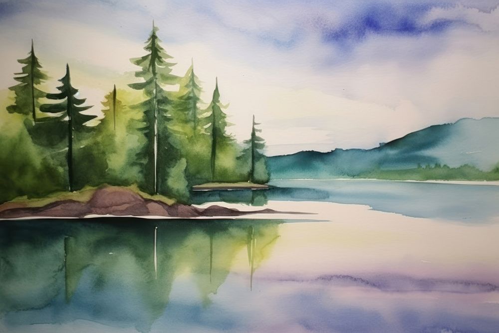 Landscape outdoors painting nature.
