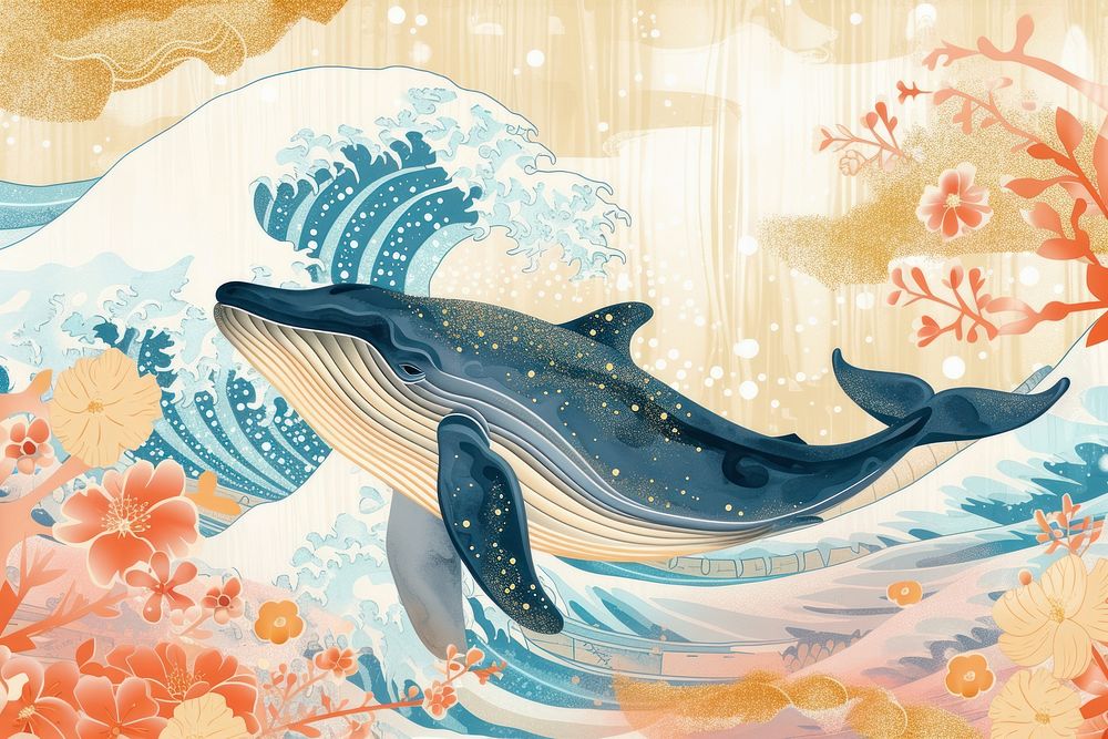 Whale art dolphin animal.