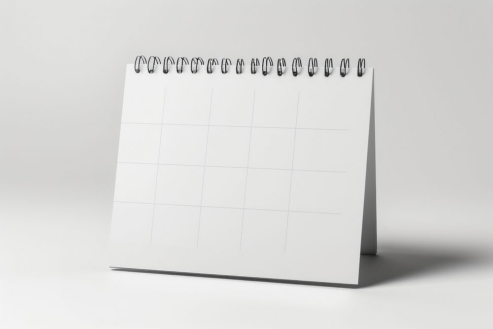 Calendar  simplicity white background rectangle.