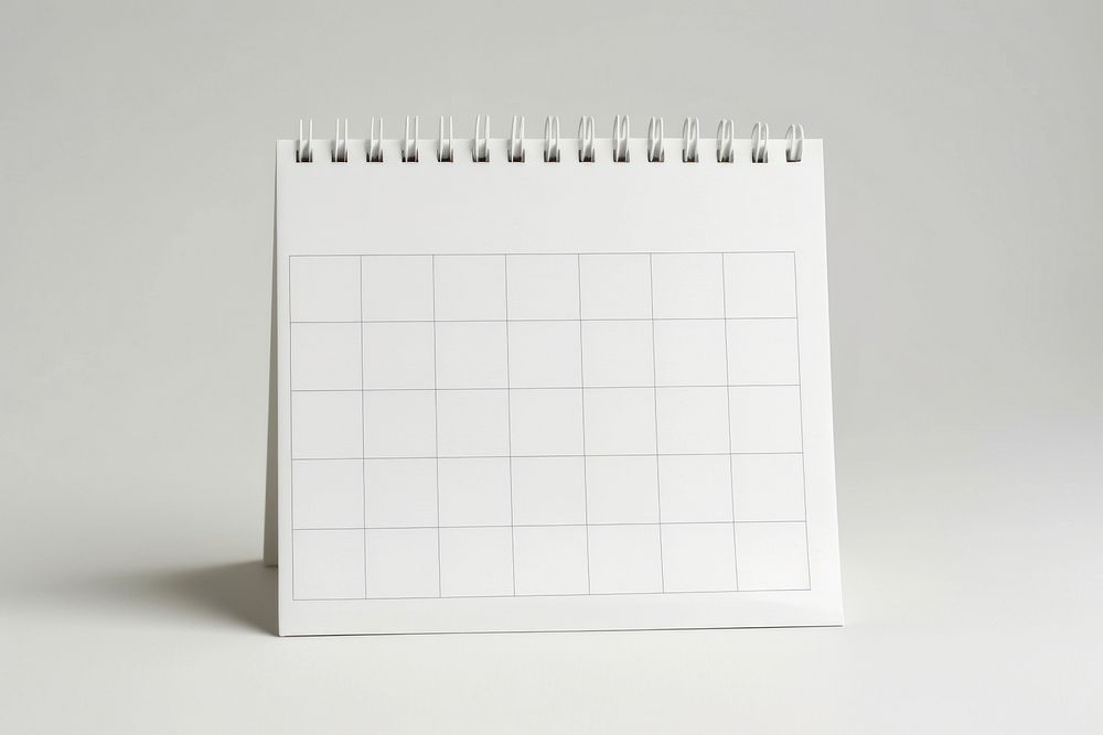 Calendar  simplicity white background rectangle.