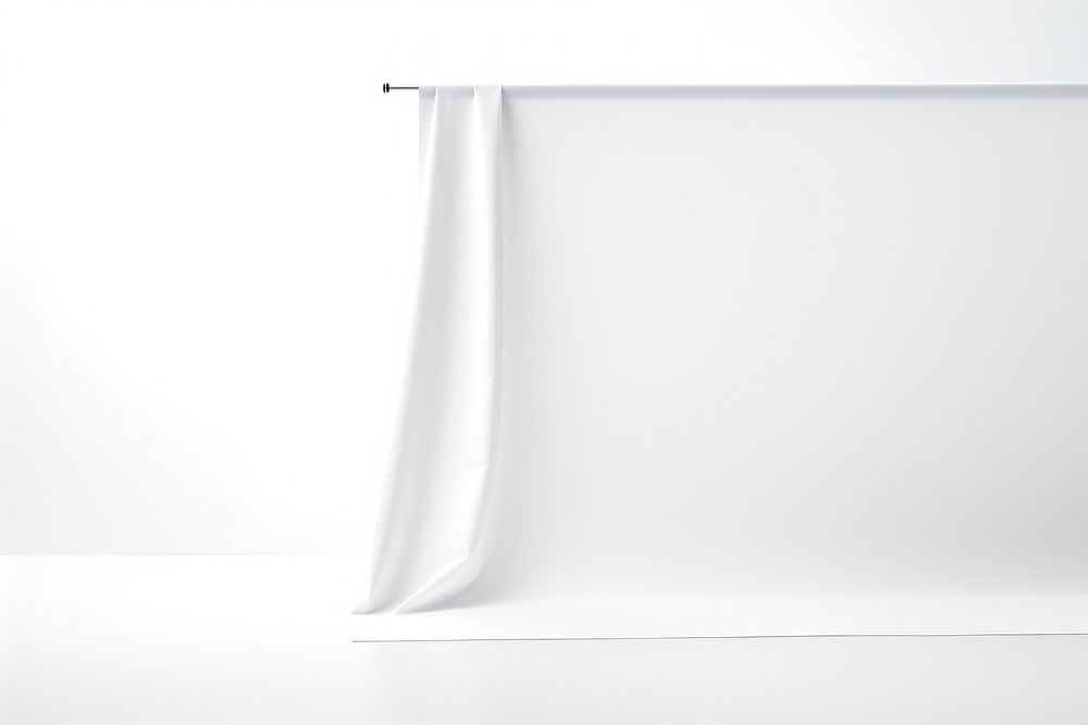 Curtain  white white background electronics.