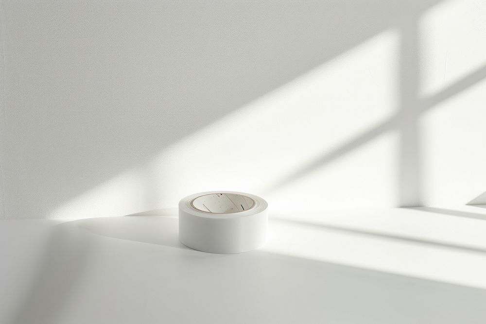 Tape  light white windowsill.