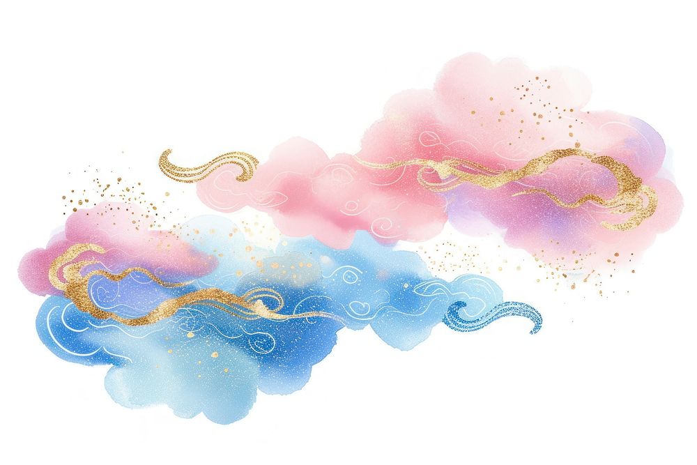 Chinese cloud backgrounds art white background.