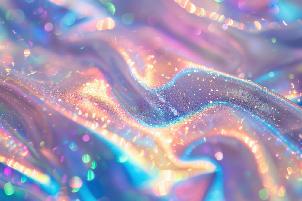 Holographic wave texture background glitter backgrounds rainbow.