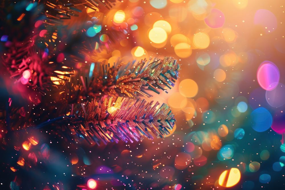 Holographic christmas tree background backgrounds glitter light.