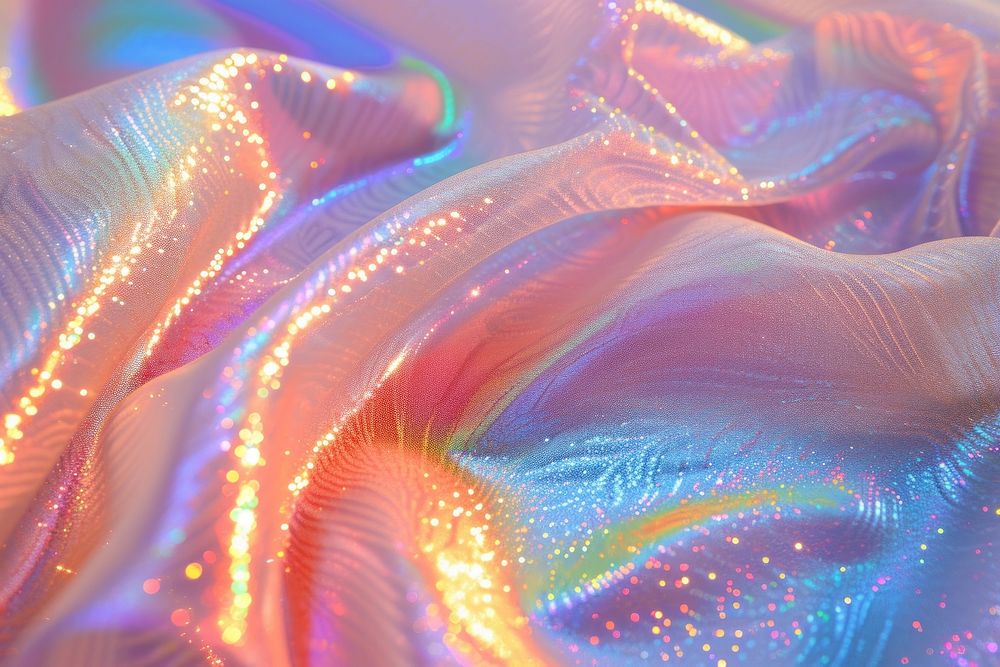Holographic fabric texture background backgrounds silk abstract.