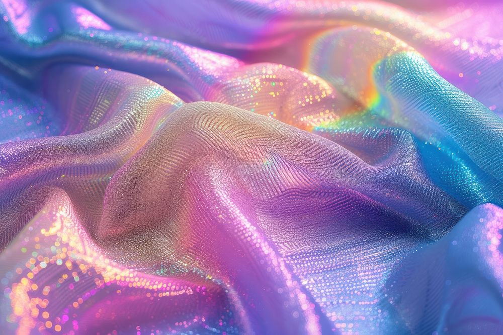 Holographic fabric texture background backgrounds rainbow purple.