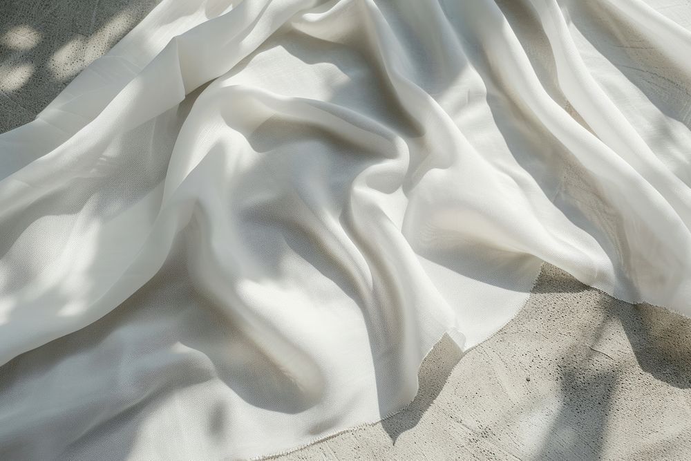 Fabric  white silk backgrounds.