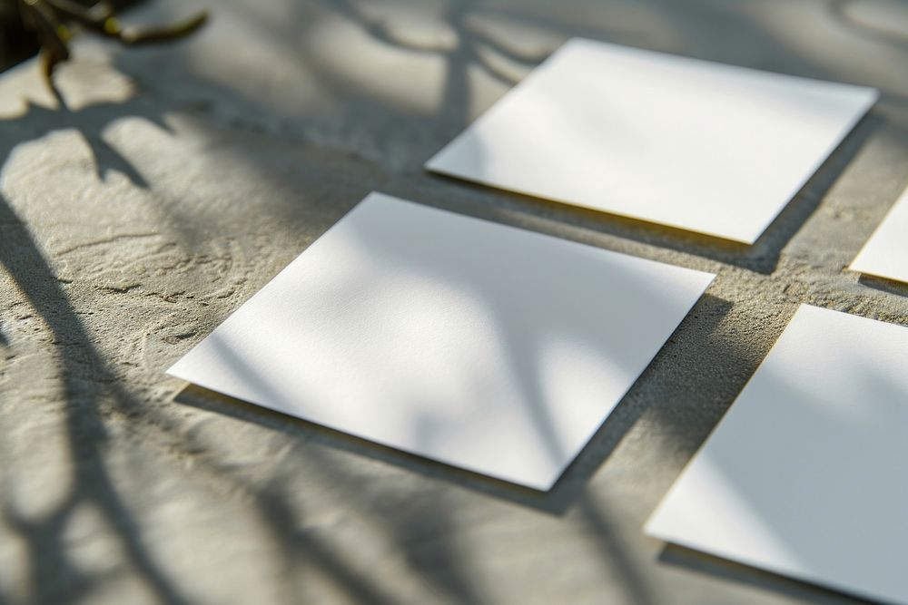 Sticky notes  shadow paper white.