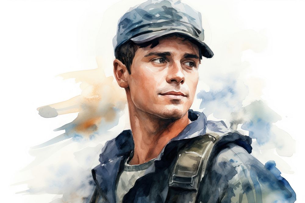 Marine military portrait soldier.