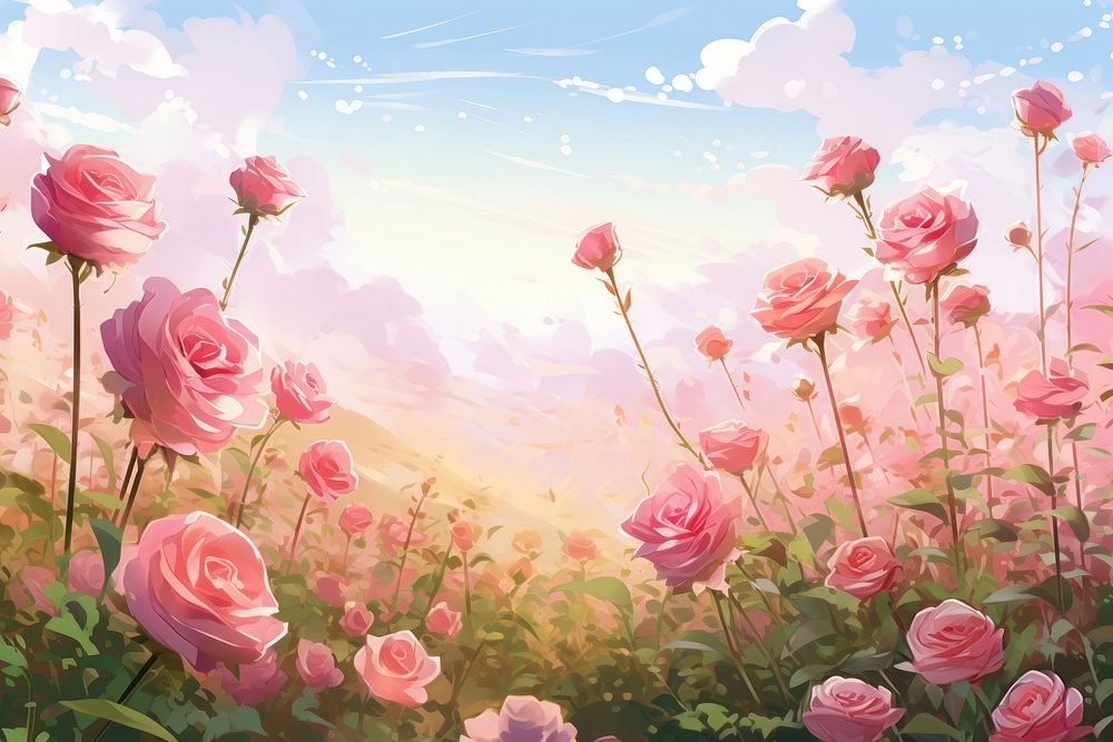 Meadow flower rose backgrounds.