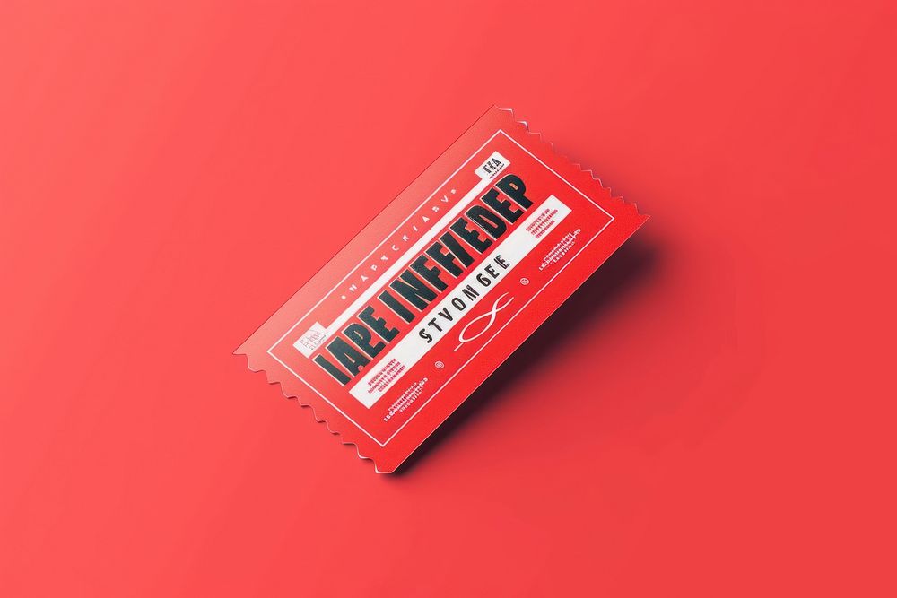 Illustration of music festival ticket text synthesizer accordion.