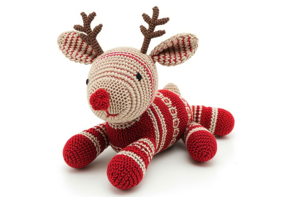Reindeer toy plush cute.