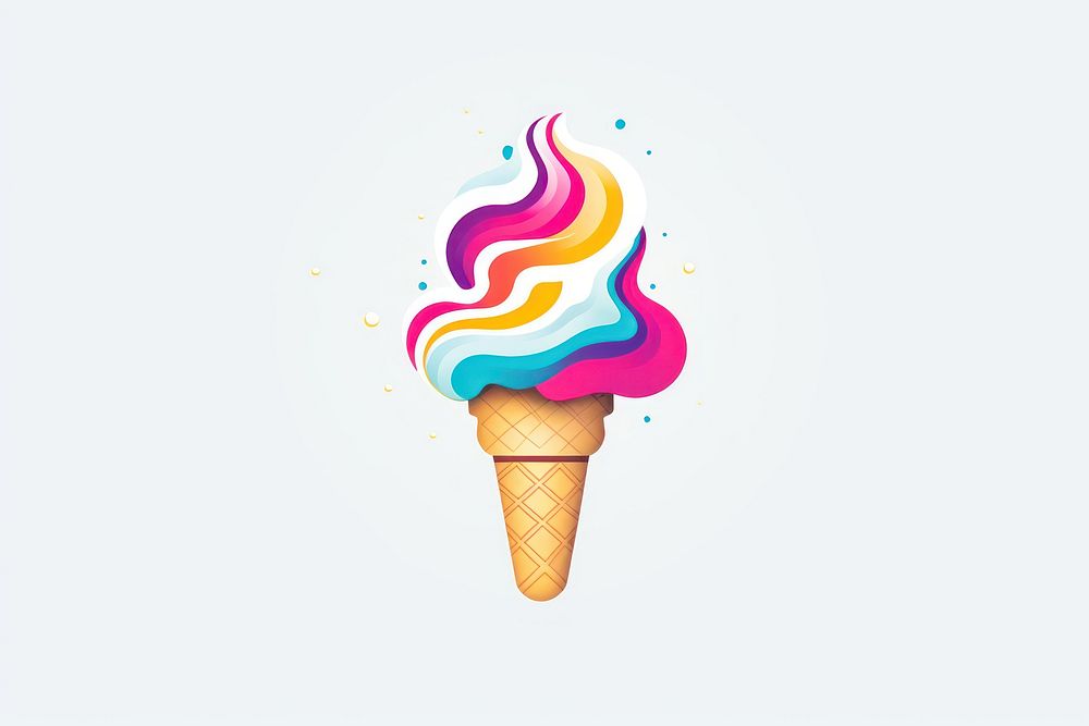 Logo of ice cream dessert food creativity.