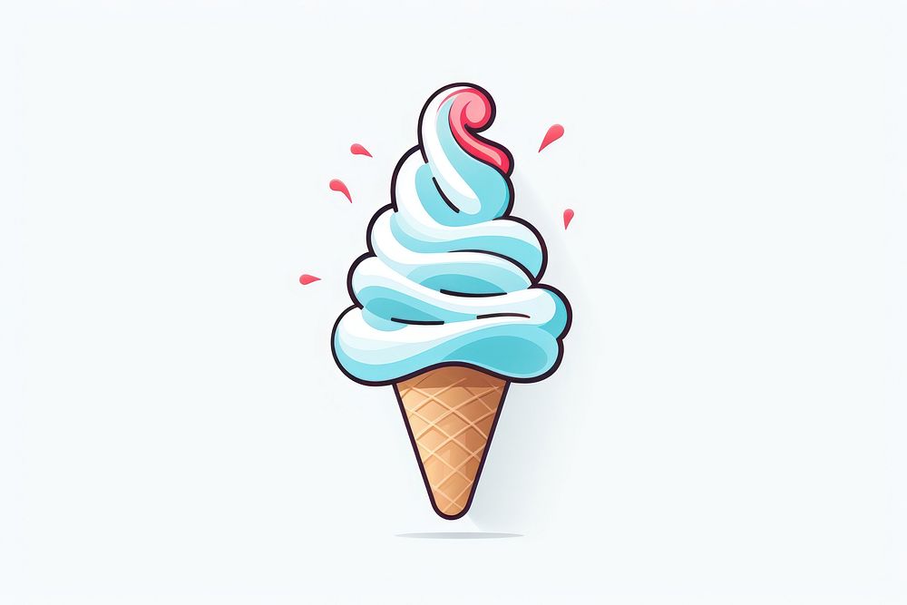 Logo of ice cream dessert food line.