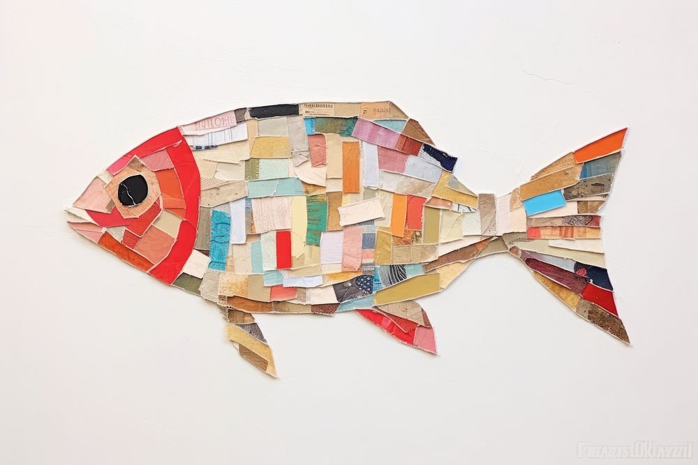 Fish art collage animal.