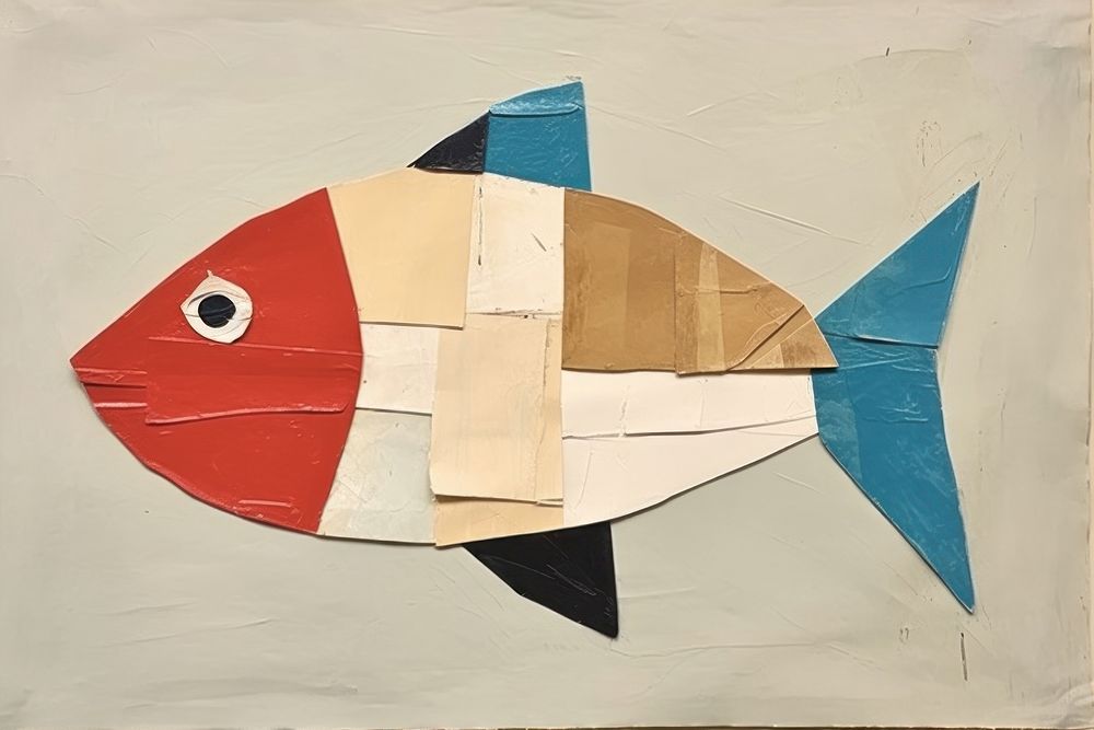 Fish art painting creativity.