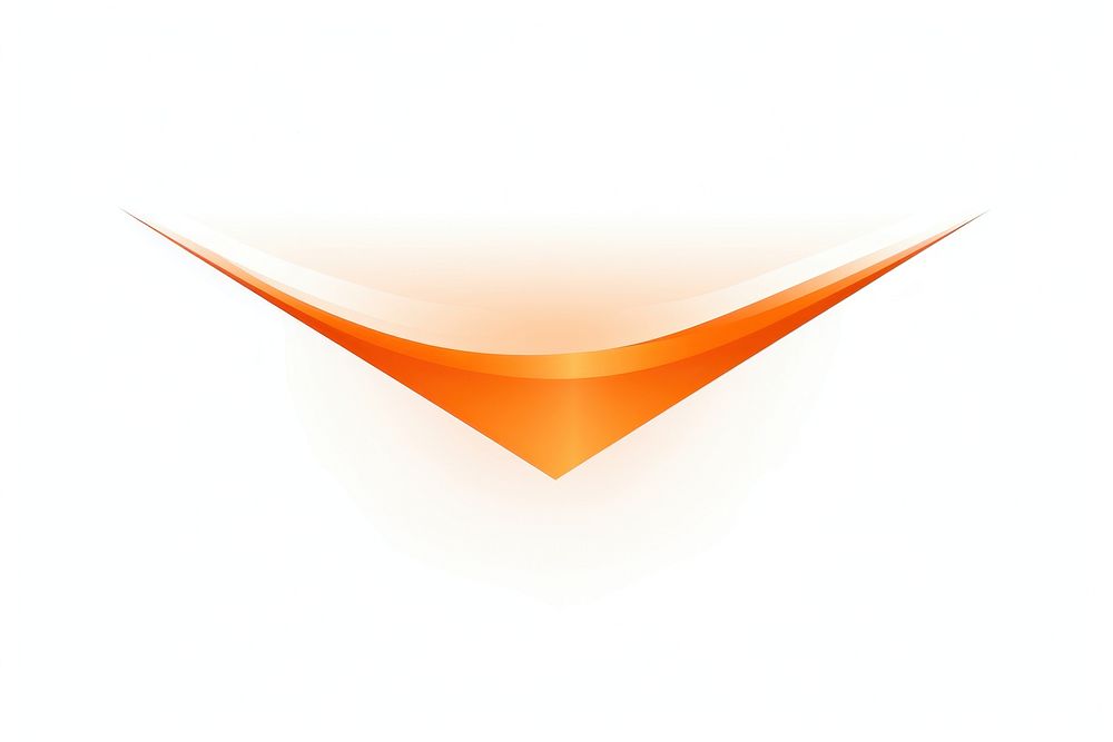 Orange speed vectorized line logo abstract white background.