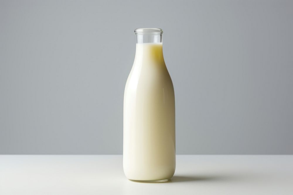 Banana Milk glass milk dairy drink.