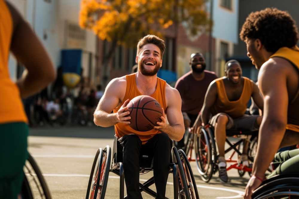 Wheelchair basketball sports adult.